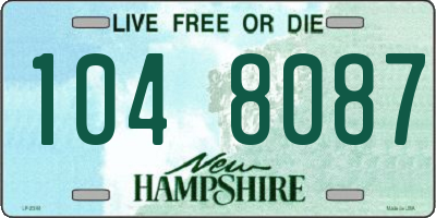 NH license plate 1048087