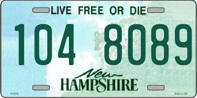 NH license plate 1048089