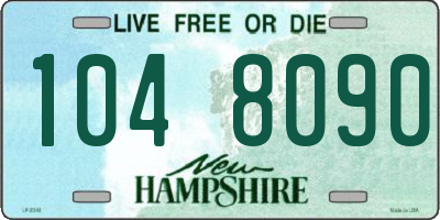 NH license plate 1048090