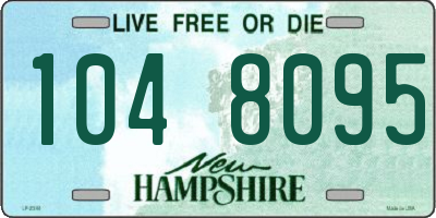 NH license plate 1048095