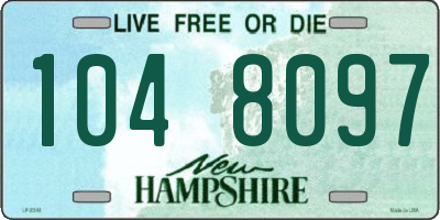 NH license plate 1048097