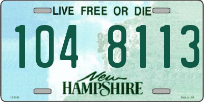 NH license plate 1048113