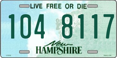 NH license plate 1048117