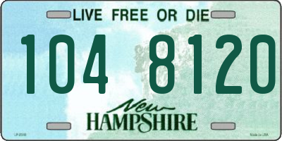 NH license plate 1048120
