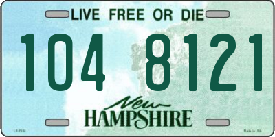 NH license plate 1048121