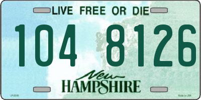 NH license plate 1048126