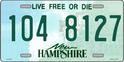 NH license plate 1048127
