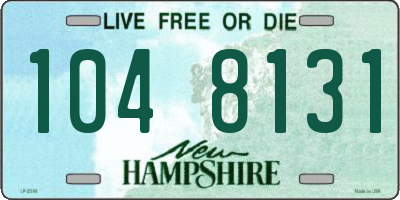 NH license plate 1048131