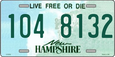 NH license plate 1048132