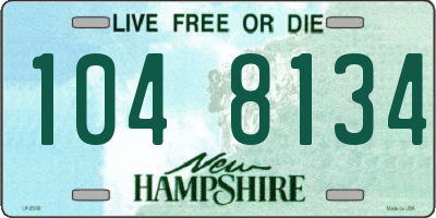 NH license plate 1048134