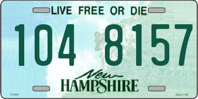 NH license plate 1048157