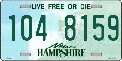 NH license plate 1048159