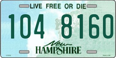 NH license plate 1048160