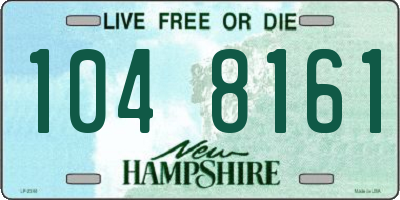 NH license plate 1048161
