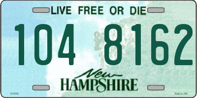 NH license plate 1048162