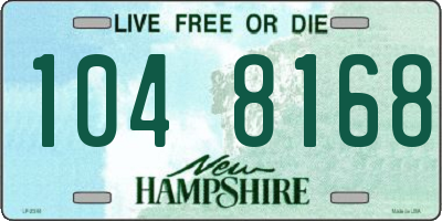 NH license plate 1048168