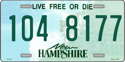 NH license plate 1048177
