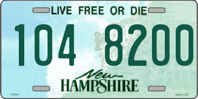NH license plate 1048200