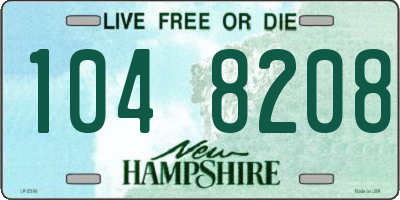 NH license plate 1048208