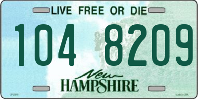 NH license plate 1048209