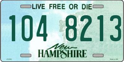NH license plate 1048213