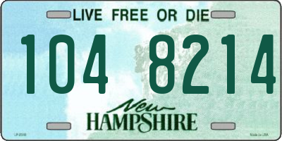 NH license plate 1048214