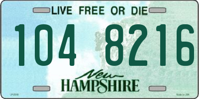 NH license plate 1048216
