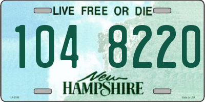 NH license plate 1048220