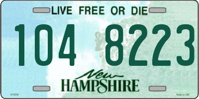 NH license plate 1048223