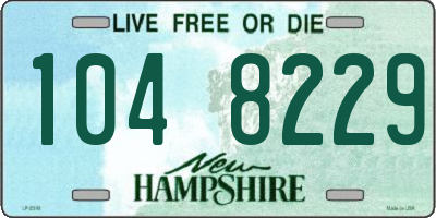 NH license plate 1048229