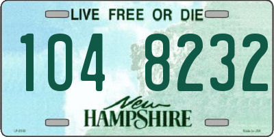 NH license plate 1048232