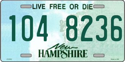NH license plate 1048236