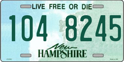 NH license plate 1048245