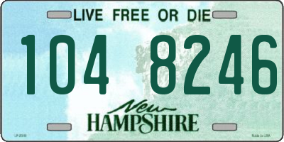 NH license plate 1048246