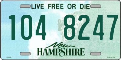 NH license plate 1048247
