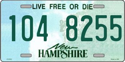 NH license plate 1048255