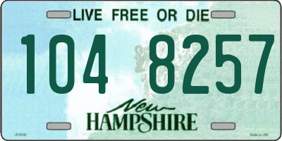 NH license plate 1048257
