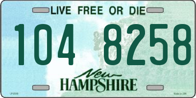 NH license plate 1048258