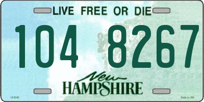 NH license plate 1048267