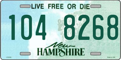 NH license plate 1048268