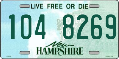 NH license plate 1048269