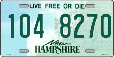 NH license plate 1048270