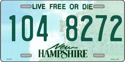 NH license plate 1048272