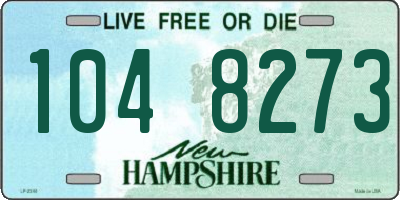 NH license plate 1048273