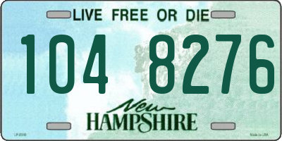 NH license plate 1048276