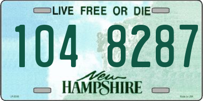 NH license plate 1048287