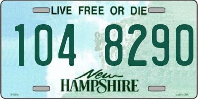NH license plate 1048290