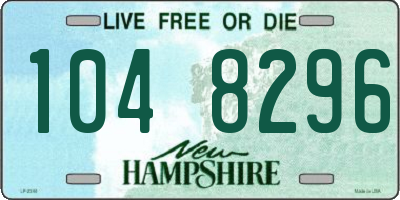 NH license plate 1048296
