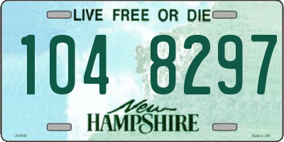 NH license plate 1048297