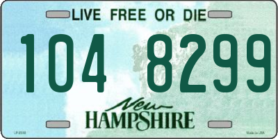 NH license plate 1048299